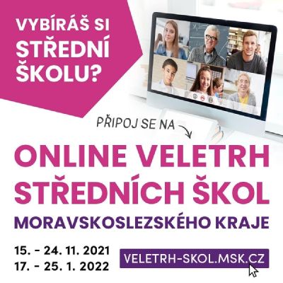 Online veletrh středních škol Moravskoslezského kraje